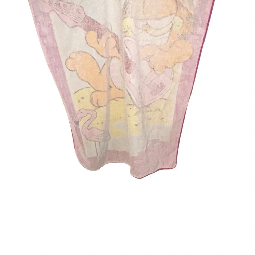 Garfield Vtg 1978 Tropical Rock Beach Towel‎ Jim Davis Franco Rare Collectible